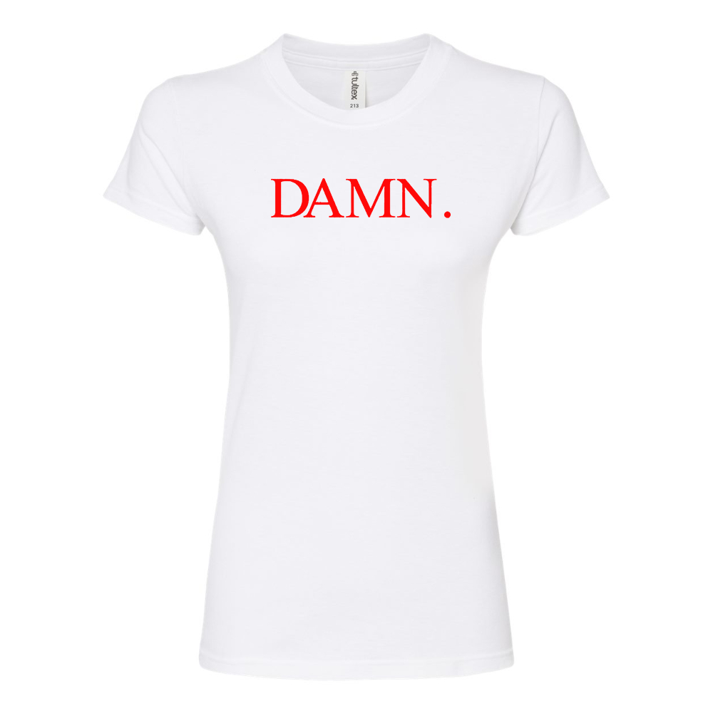 Women's Damn Kendrick Lamar TDE Rap Album Music Round Neck T-Shirt