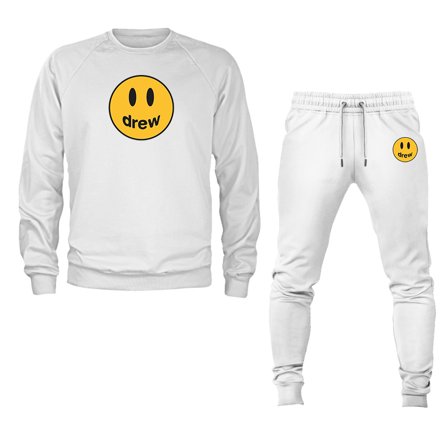 Men's Justin Bieber Drew Music Crewneck Sweatshirt Joggers Suit