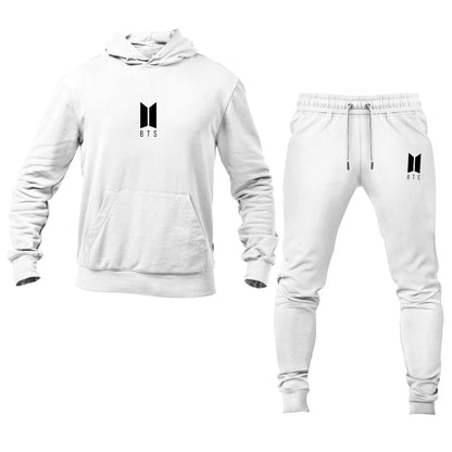 Men's BTS Music Logo Hoodie Joggers Set