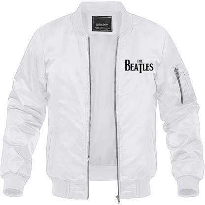 Men's The Beatles Music Lightweight Bomber Jacket Windbreaker Softshell Varsity Jacket Coat