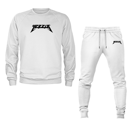 Men's Kanye West Yeezus Music Crewneck Sweatshirt Joggers Suit