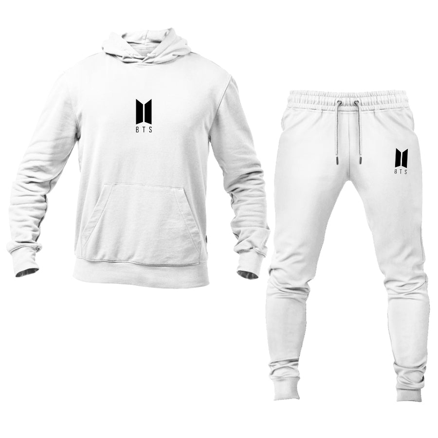 Men's BTS Music Logo Hoodie Joggers Set