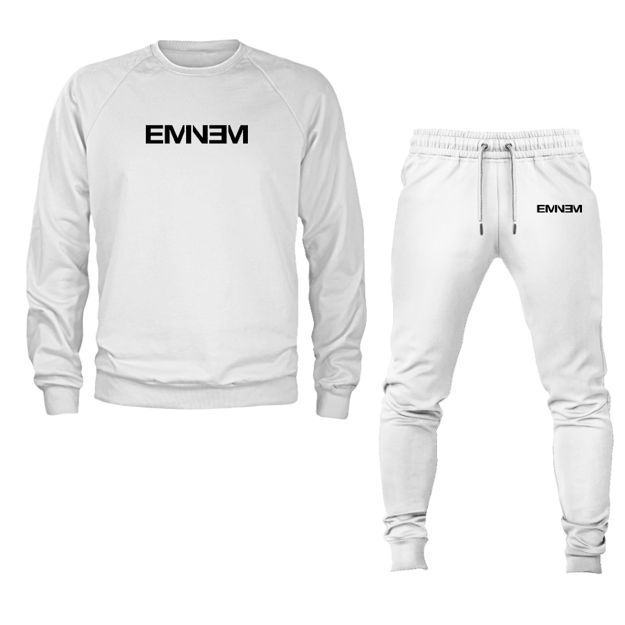 Men's Eminem Music Crewneck Sweatshirt Joggers Suit