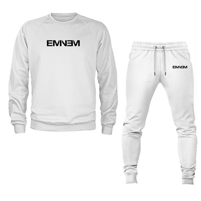 Men's Eminem Music Crewneck Sweatshirt Joggers Suit