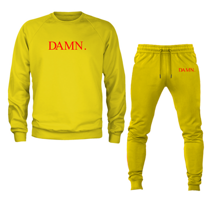 Men's Damn Kendrick Lamar TDE Rap Album Music Crewneck Sweatshirt Joggers Suit